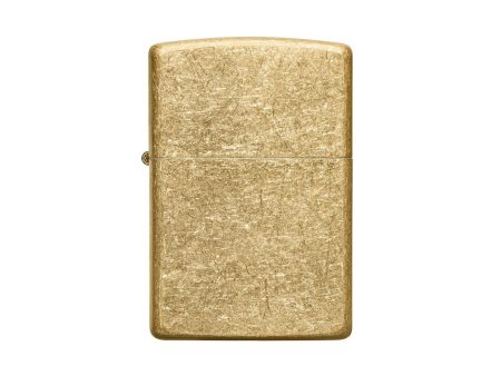 Zippo | Tumbled Brass Hot on Sale