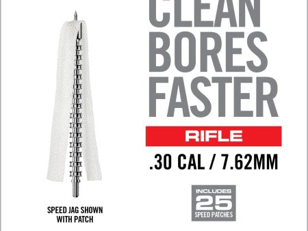 REAL AVID | BORE-MAX SPEED JAG & PATCHES .30 CAL   7.62 MM - Spingi pezzuola Jag .30 Cal   7.62 mm (Con 25 pezzuole) Online now