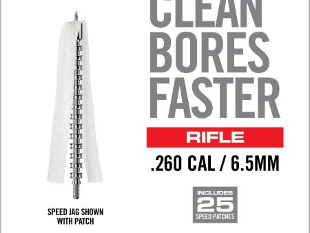 REAL AVID | BORE-MAX SPEED JAG & PATCHES .260 CAL   6.5 MM - Spingi pezzuola Jag .260 Cal   6.5 mm (Con 25 pezzuole) Discount