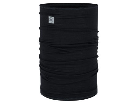 BUFF | MERINO LIGHTWEIGHT NECKWEAR - SOLID BLACK - Scaldacollo in lana merino For Cheap