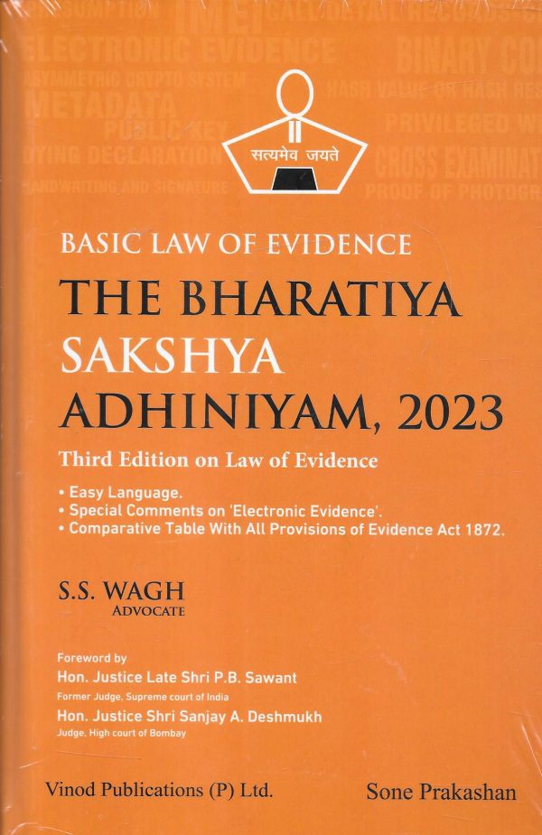 Basic Law Of Evidence - The Bhartiya Sakshya Adhiniyam , 2023 Cheap