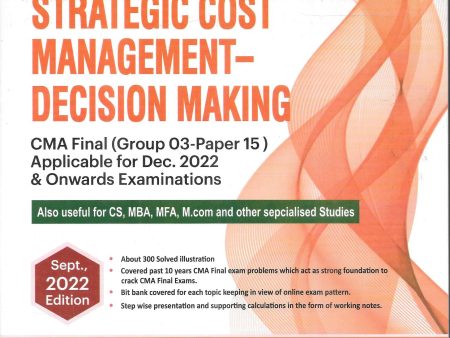 CMA Knowledge Series On Strategic Cost Management - Decision Making For Cheap