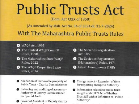 The Maharashtra Public Trusts Act with Maharashtra Rules For Discount