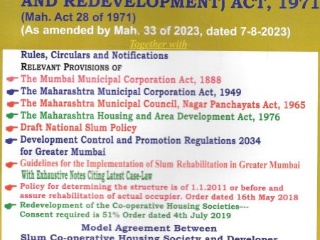 The Maharashtra Slum Areas (Improvement,Clearance And Redevelopment) Act , 1971 Online Hot Sale