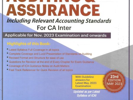 Students Handbook on Auditing and Assurance - CA Inter Online Sale