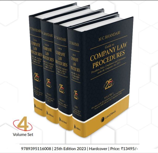 M C Bhandari Guide to Company Law Procedures in 4 vols Fashion