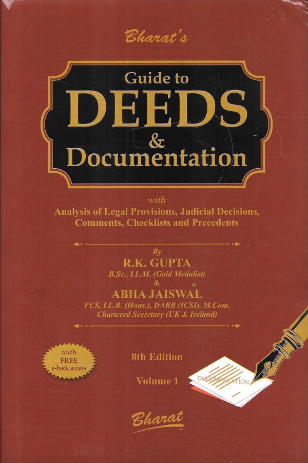 Guide to DEEDS & Documentation in 2 vols with free ebook access on Sale