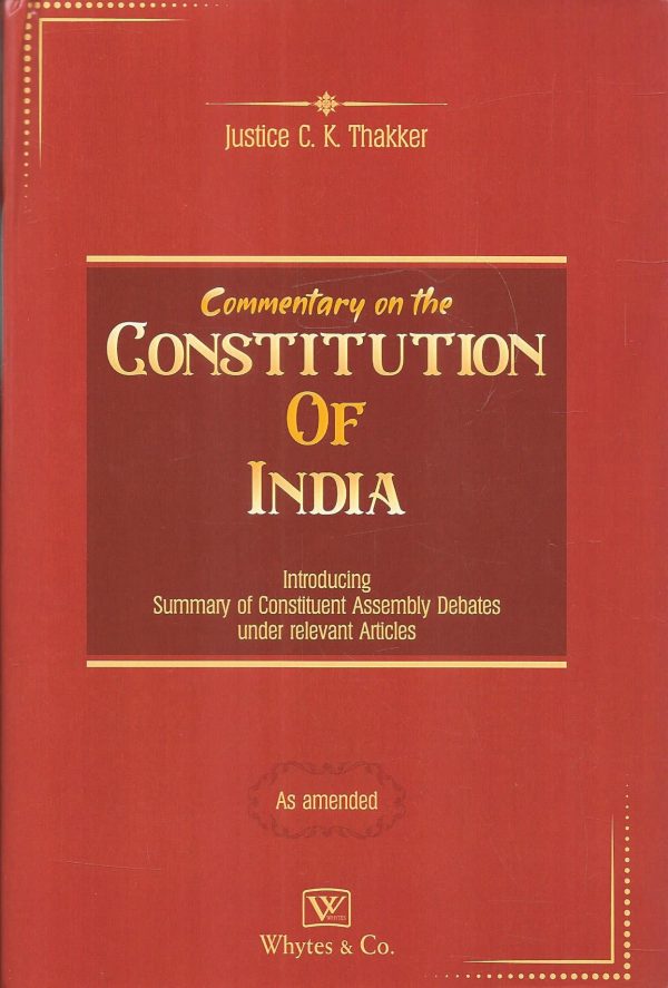 Commentary On The Constitution Of India In 3 Volumes For Sale