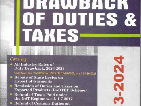 Handbook On Drawback Of Duties & Taxes Fashion