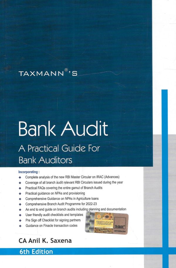 Bank Audit A Practical Guide For Bank Auditors on Sale