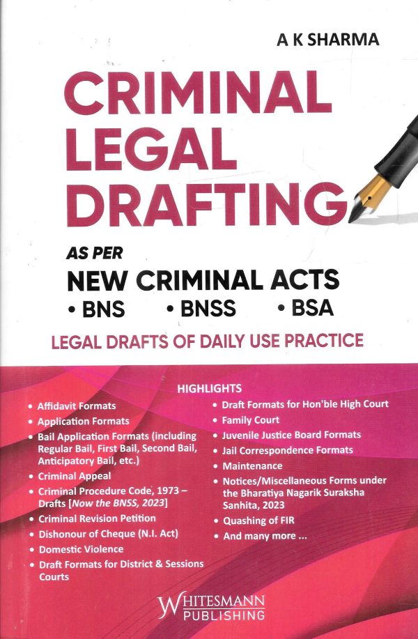 Criminal Legal Drafting as per New Criminal Acts For Discount