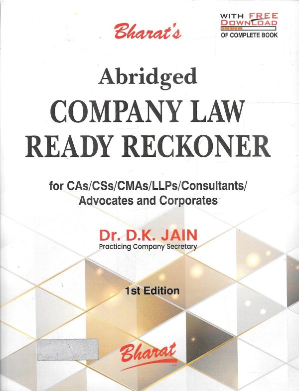 Company Law Ready Reckoner (Abridged) Online Hot Sale